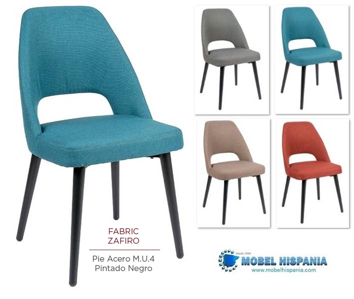 6031 silla negro tapizado zafiro 1