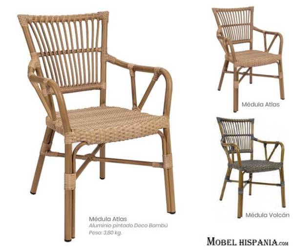 4192 sillon aluminio bambu medula atlas