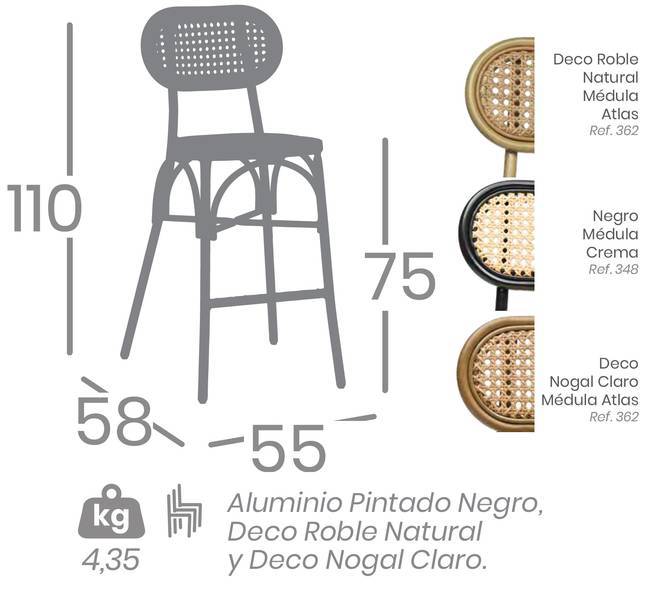 348 banqueta negro ficha