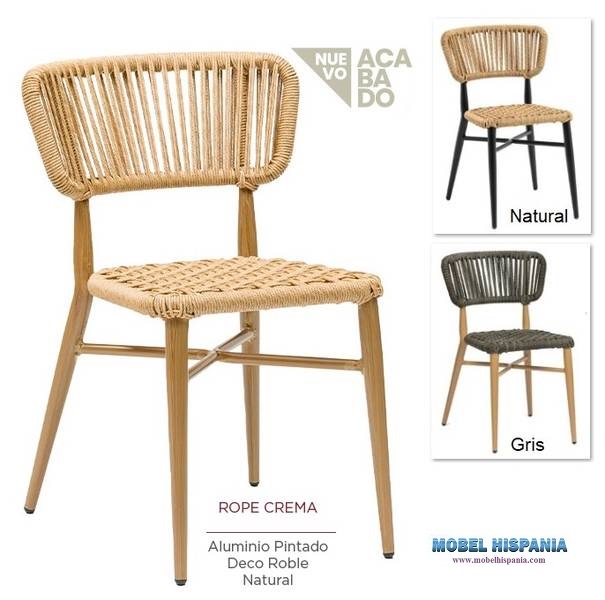 3000 Silla roble natural cuerda crema 1