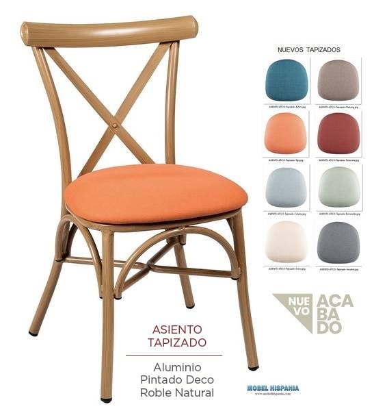 163 silla roble natural tapizado 1