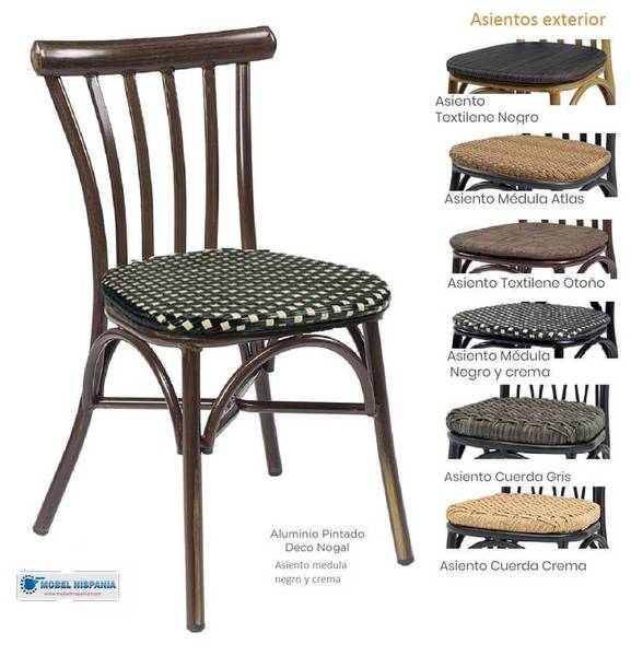 164 Silla Deco Nogal medula