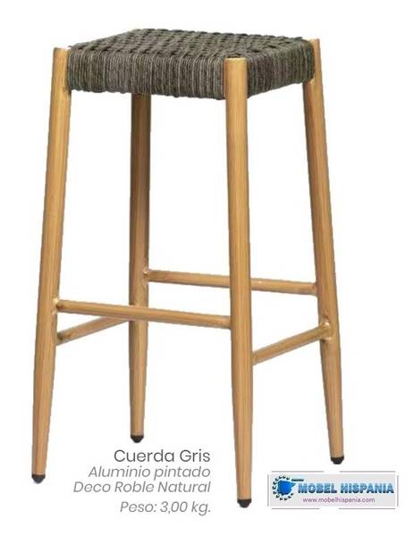 3400 Taburete aluminio cuerda