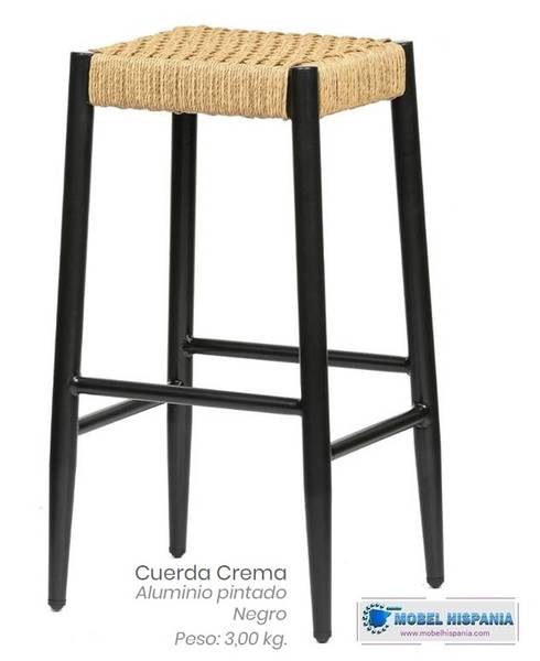 3400 Taburete aluminio cuerda1