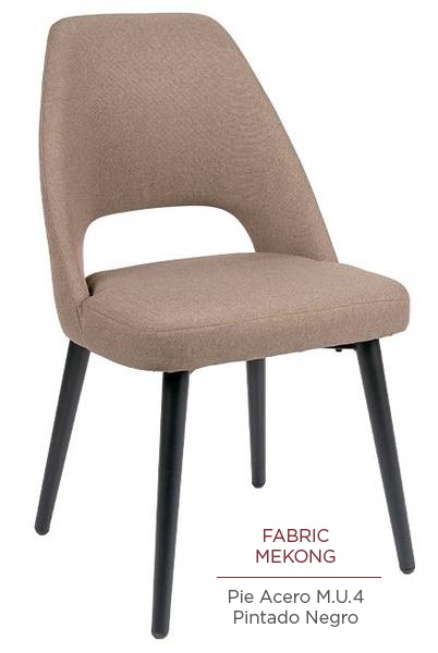 6031 silla negro tapizado mekong