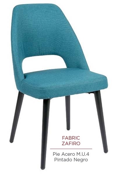 6031 silla negro tapizado zafiro