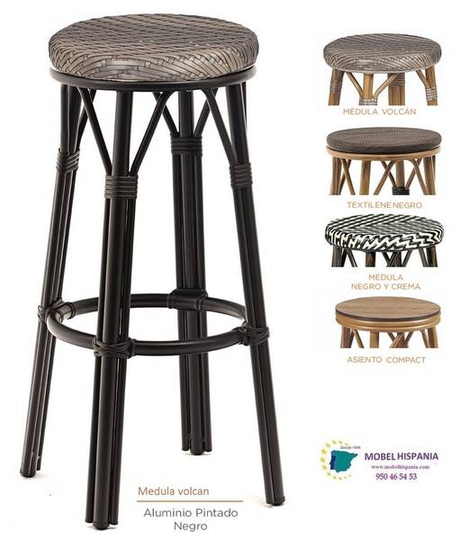 8231-Banqueta-aluminio-Negro-medula-volcan-1 8231 Banqueta aluminio Negro medula volcan 1