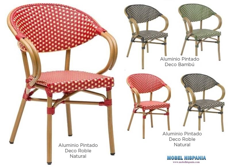 4090 sillon roble rojo crema 2