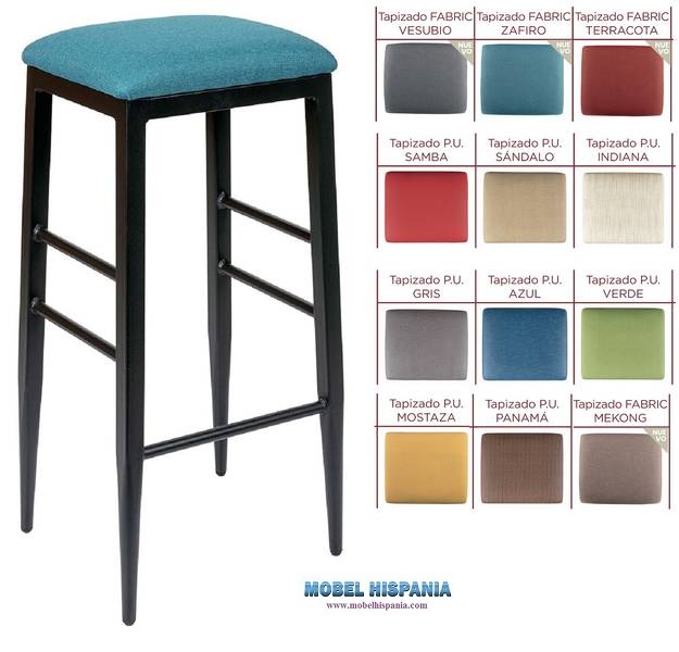 4591 banqueta negro tapizado 1