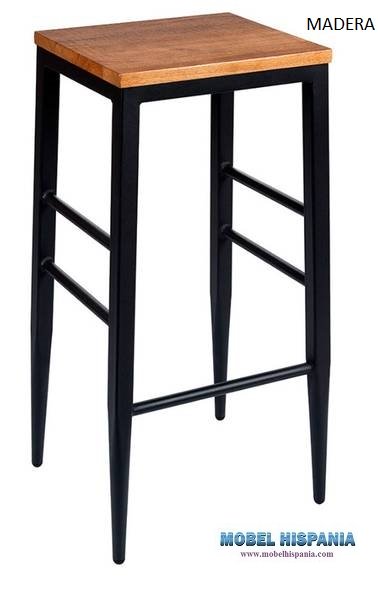 4591 banqueta negro madera 1