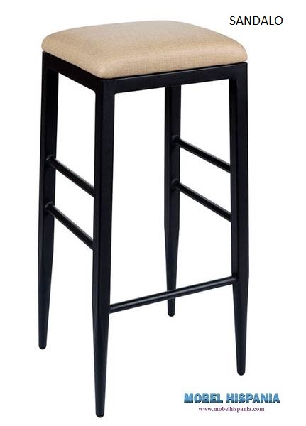 4591 banqueta negro tapizado sandalo