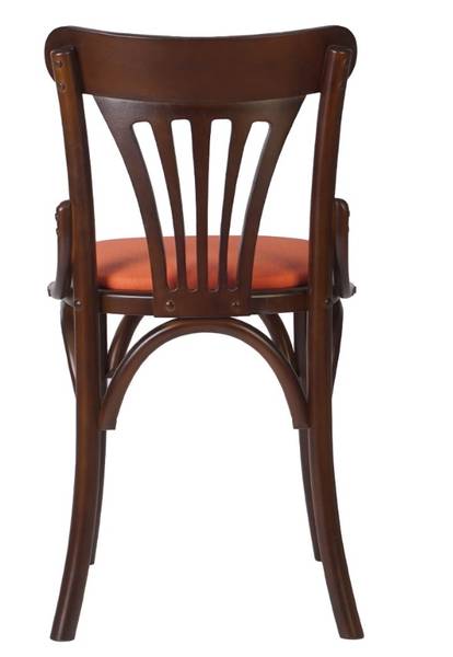 6150 PLUS silla nogal tapizado teja 2