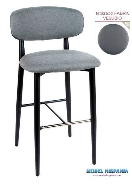 6735 banqueta negro tapizado vesubio