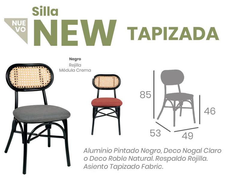 148-NEW-silla-Negro-Tapizado 148 NEW silla Negro Tapizado