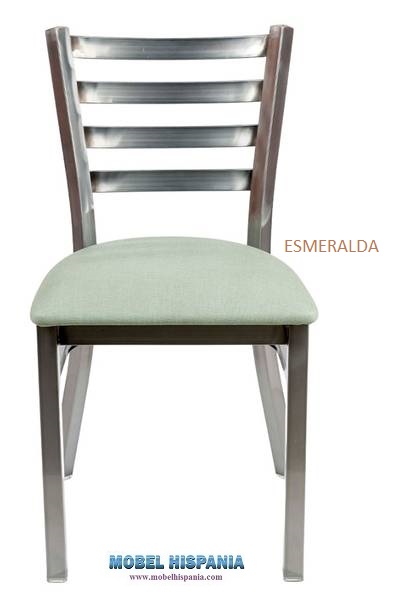 157-silla-acero-latonado-tapizada-esmeralda 157 silla acero latonado tapizada esmeralda