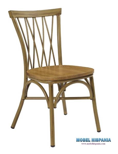 168-Silla-alu-bambu-madera 168 Silla alu bambu madera