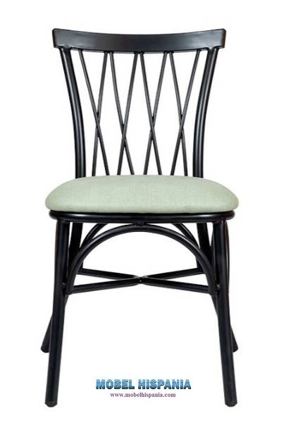 168-Silla-alu-negra-tapizada-esmeralda-1 168 Silla alu negra tapizada esmeralda 1