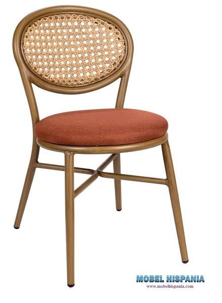 4073-silla-nogal-claro-respaldo-rejilla-tapizado-terracota 4073 silla nogal claro respaldo rejilla tapizado terracota