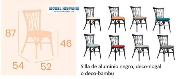 168 silla aluminio textiline 4