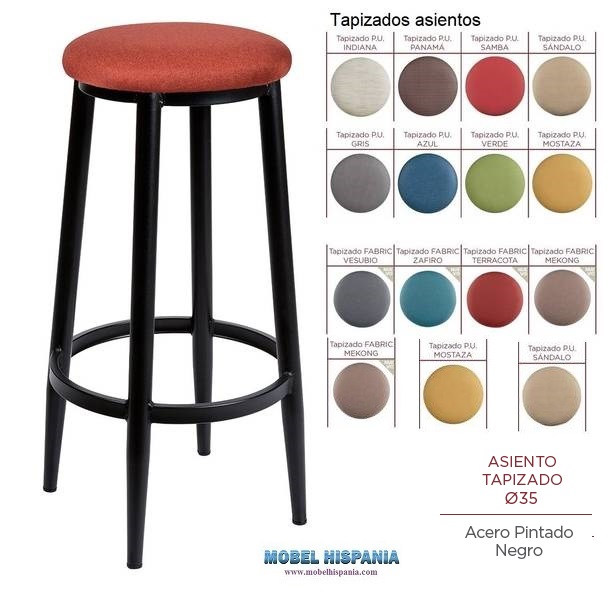 4531 PLUS banqueta negra asiento 2
