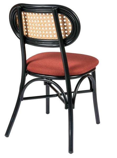 148 NEW silla Negro Tapizado Terracota 1