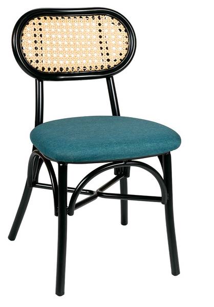 148 new silla Negro Tapizado Zafiro