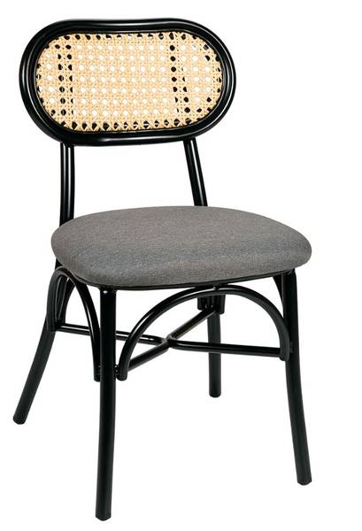 148 new silla Negro Tapizado vesubio