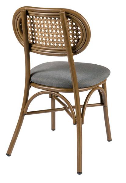 162 new silla nogal claro Tapizado Vesubio