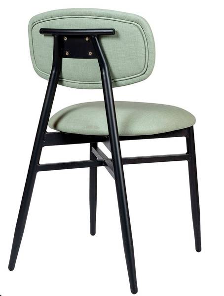 181 silla negro asiento y respaldo tapizado esmeralda 1