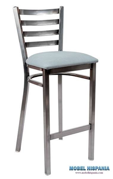 182 taburete latonado tapizado celeste