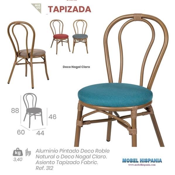 312 silla deco nogal