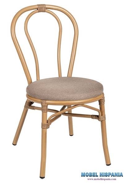 312 silla roble natural tapizado Mekong