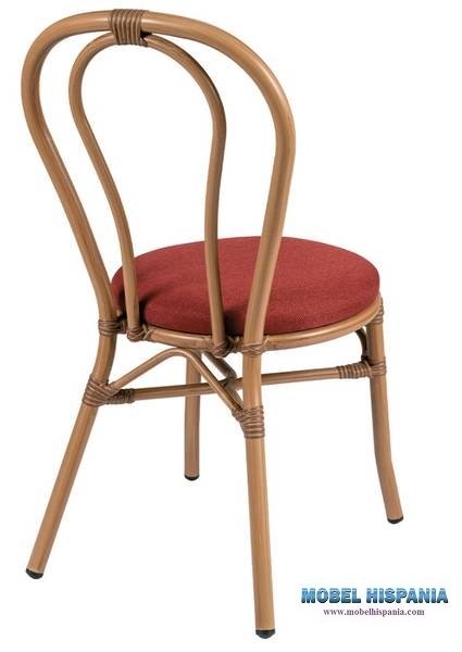 312 silla roble naturall tapizado terracota 1