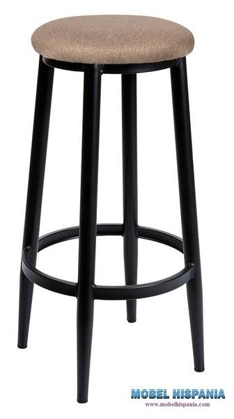 4531 PLUS banqueta negra asiento tapizado Mekong