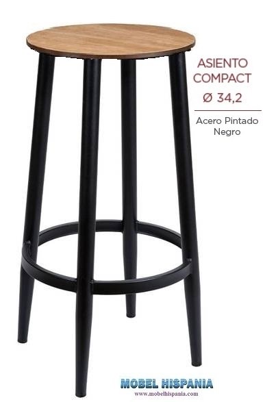 4541 banqueta negra asiento compact