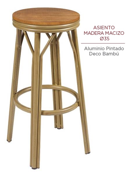 8231-Banque-Deco-bambu-madera 8231 Banque Deco bambu madera