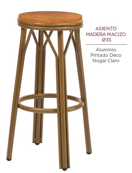 8231 Banque Deco nogal madera