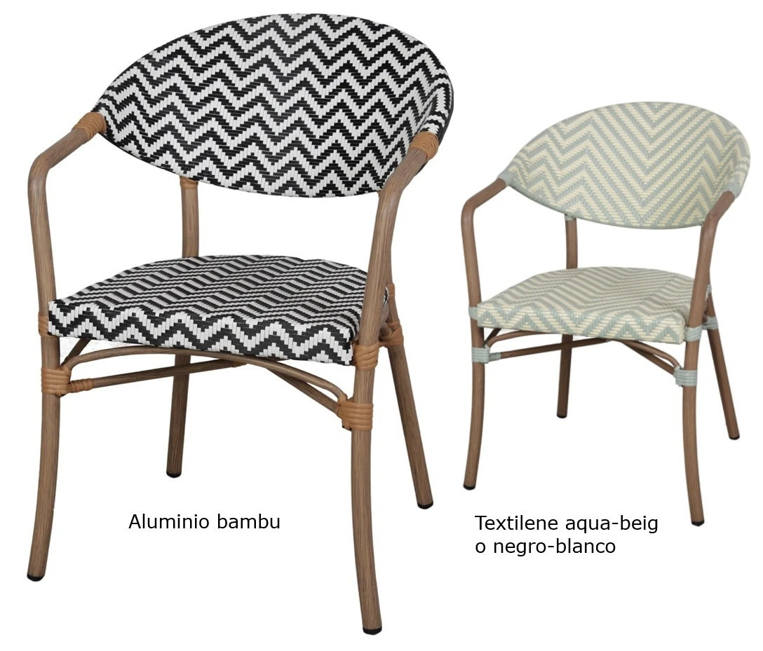 LUNGO Sillon exterior negro 1