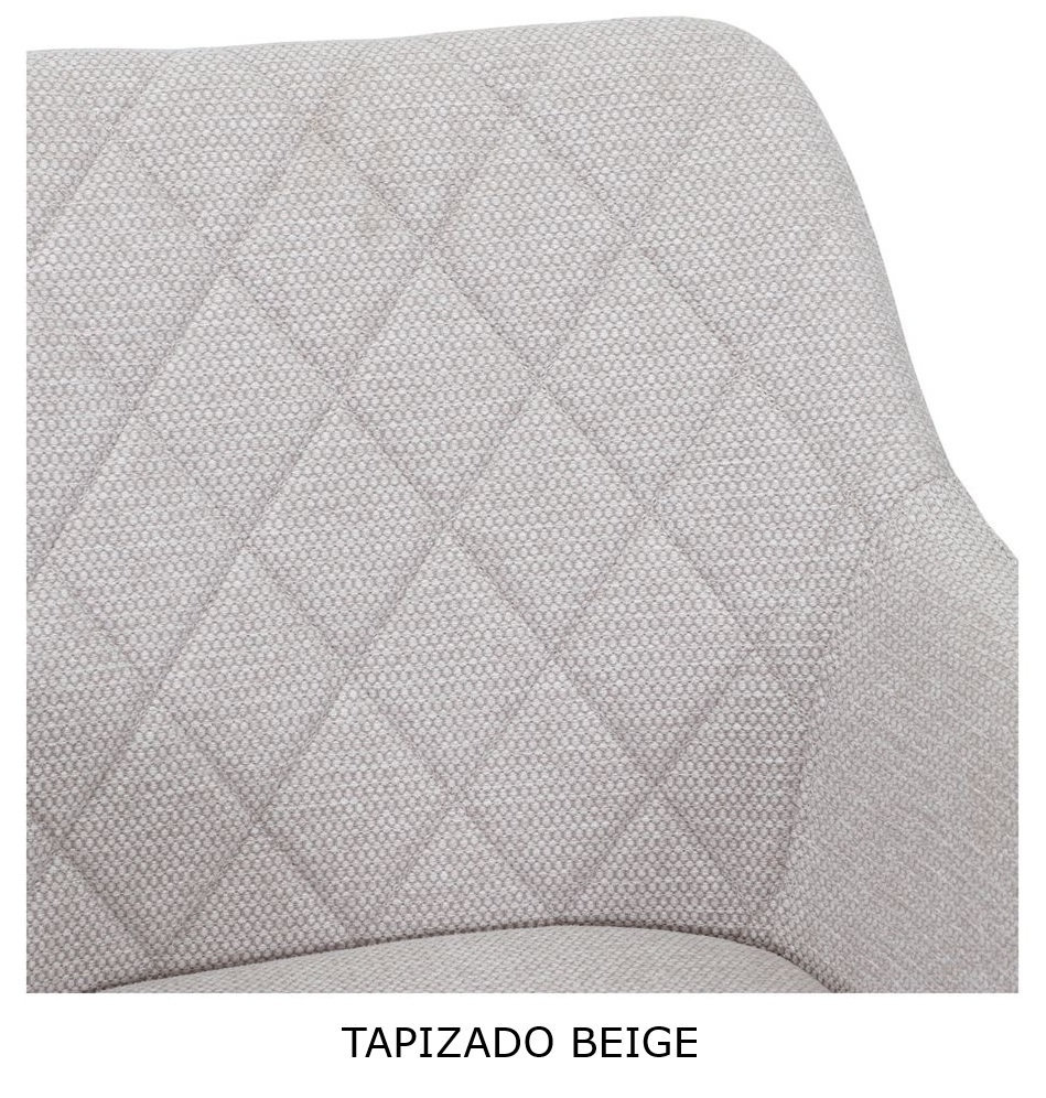 CLIFTON Sillon tapizado beige 4