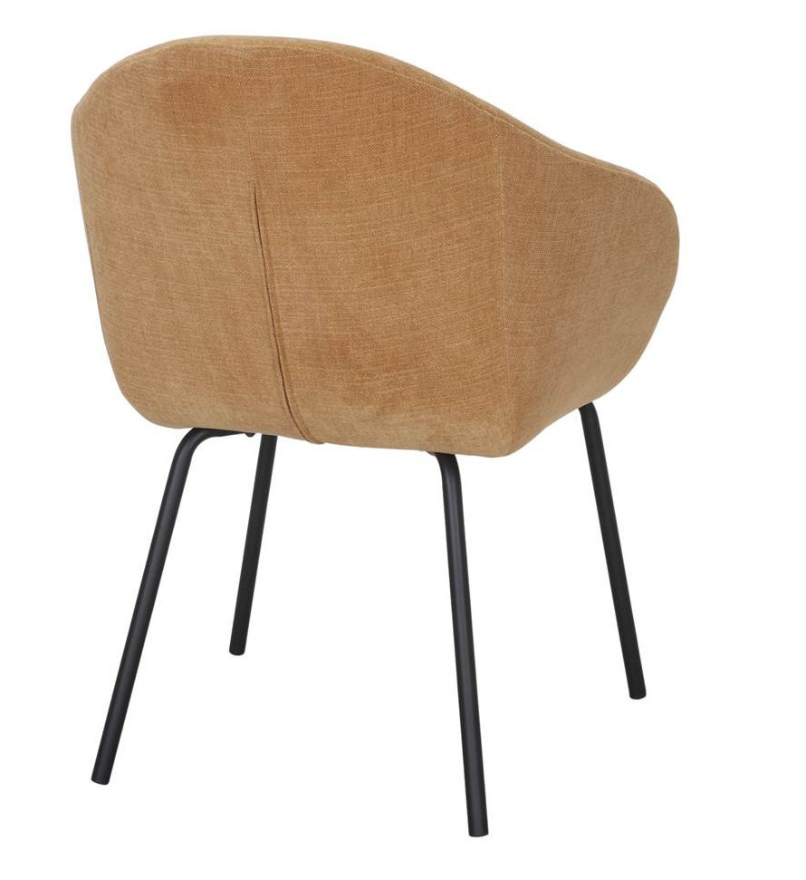 MARVIN sillon tapizado mostaza 3