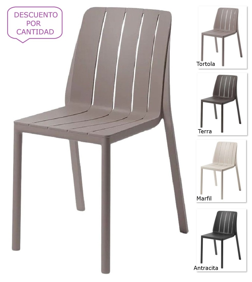 TIBENIA silla exterior tortola w