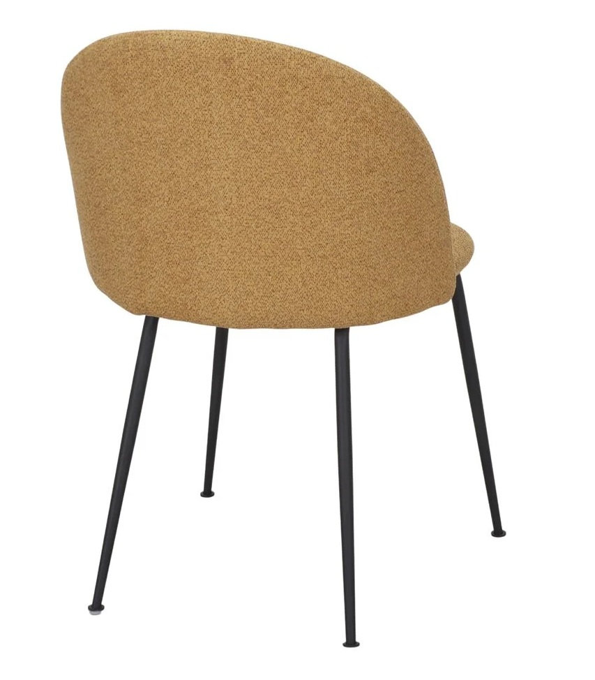 CASIUS silla tapizada mostaza 2