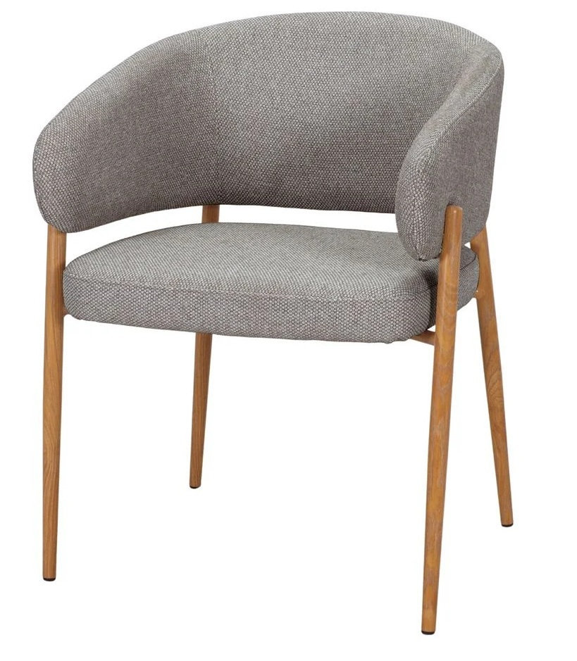 TAYLOR sillon tapizado gris