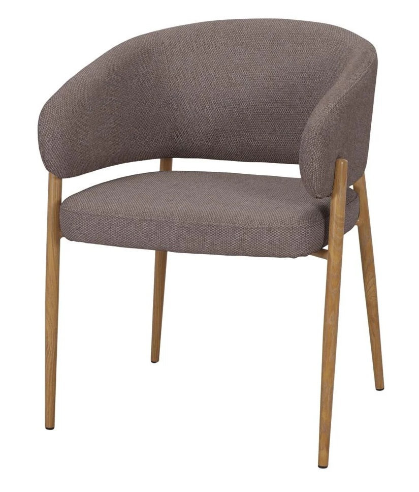 TAYLOR sillon tapizado marron