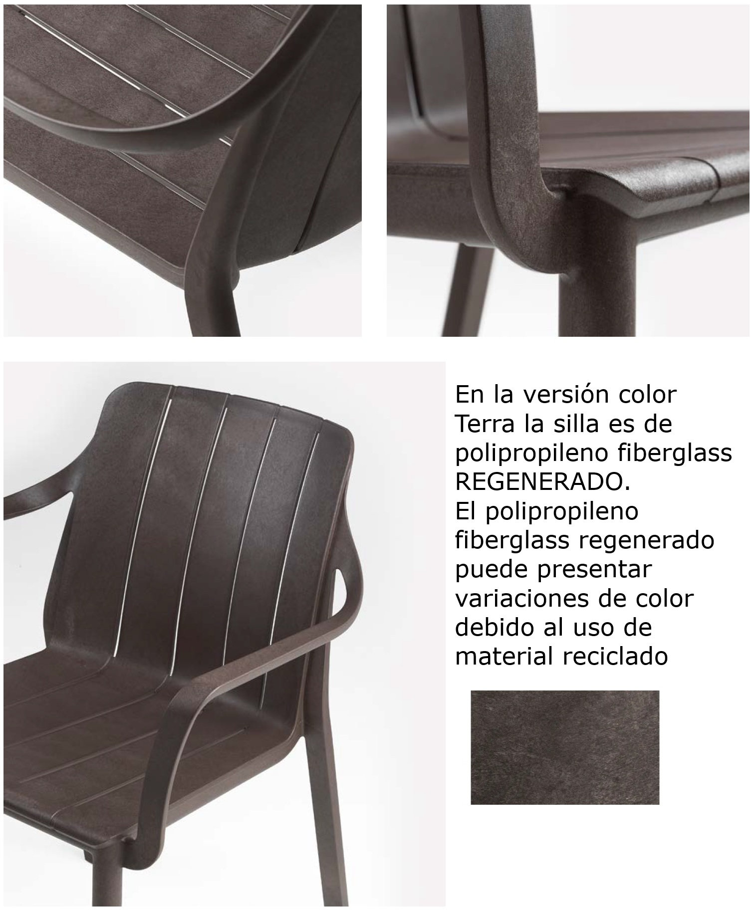 TIBERINA sillon plastic terra 1 1