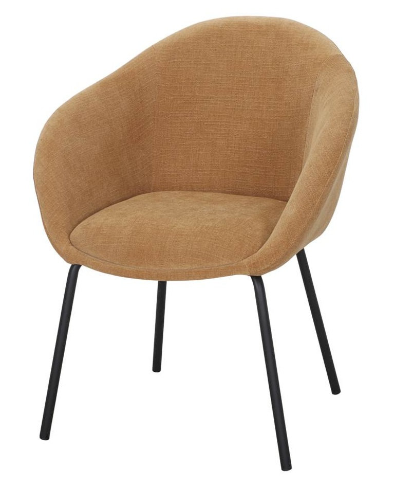 MARVIN sillon tapizado mostaza