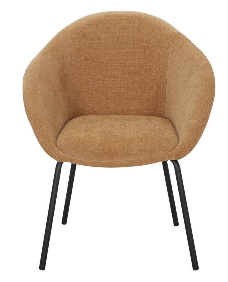 MARVIN sillon tapizado mostaza 1