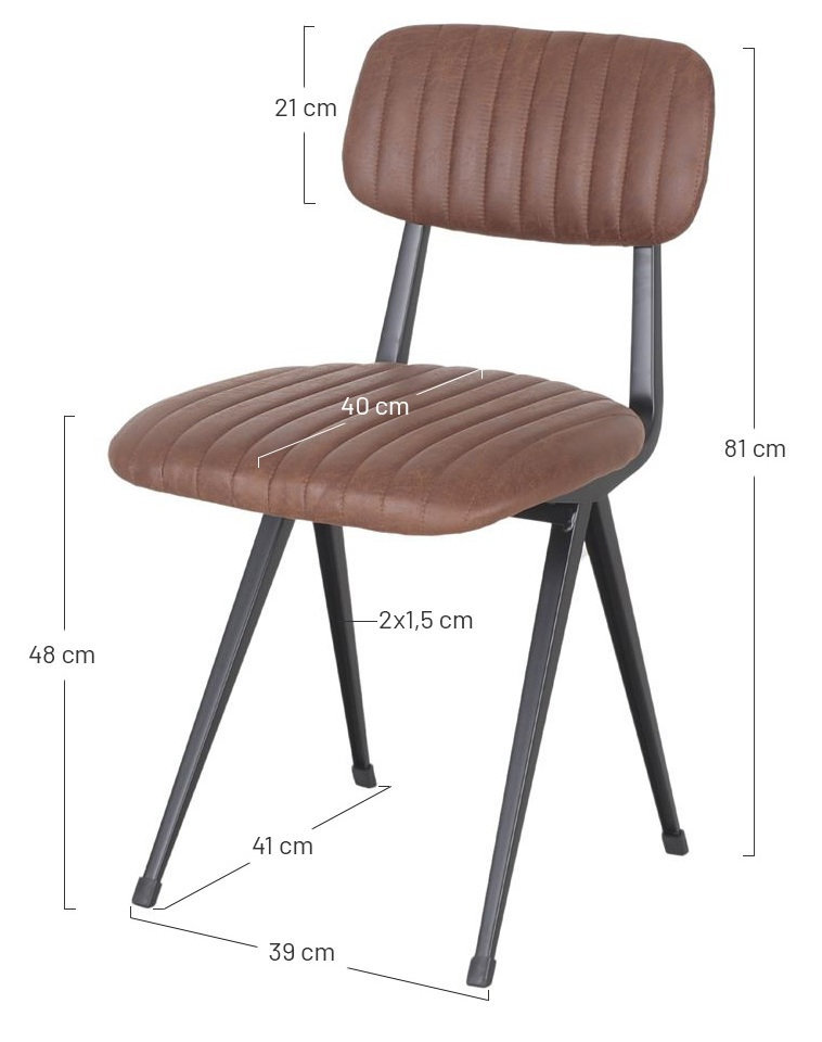 AMSTERDAM silla piel tapizada 4