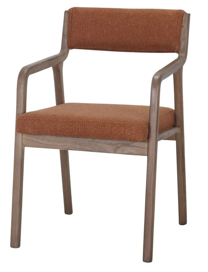 KUMSU-sillon-madera-tapizado-calabaza KUMSU sillon madera tapizado calabaza