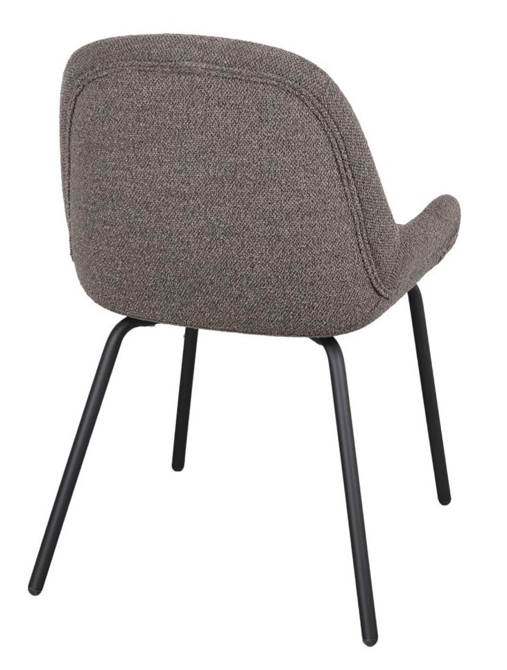 OLEMA Silla tapizada marron 3